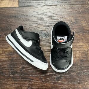 Nike air DA5382-002 court legacy low black hook and loop sneakers shoes 5C TD